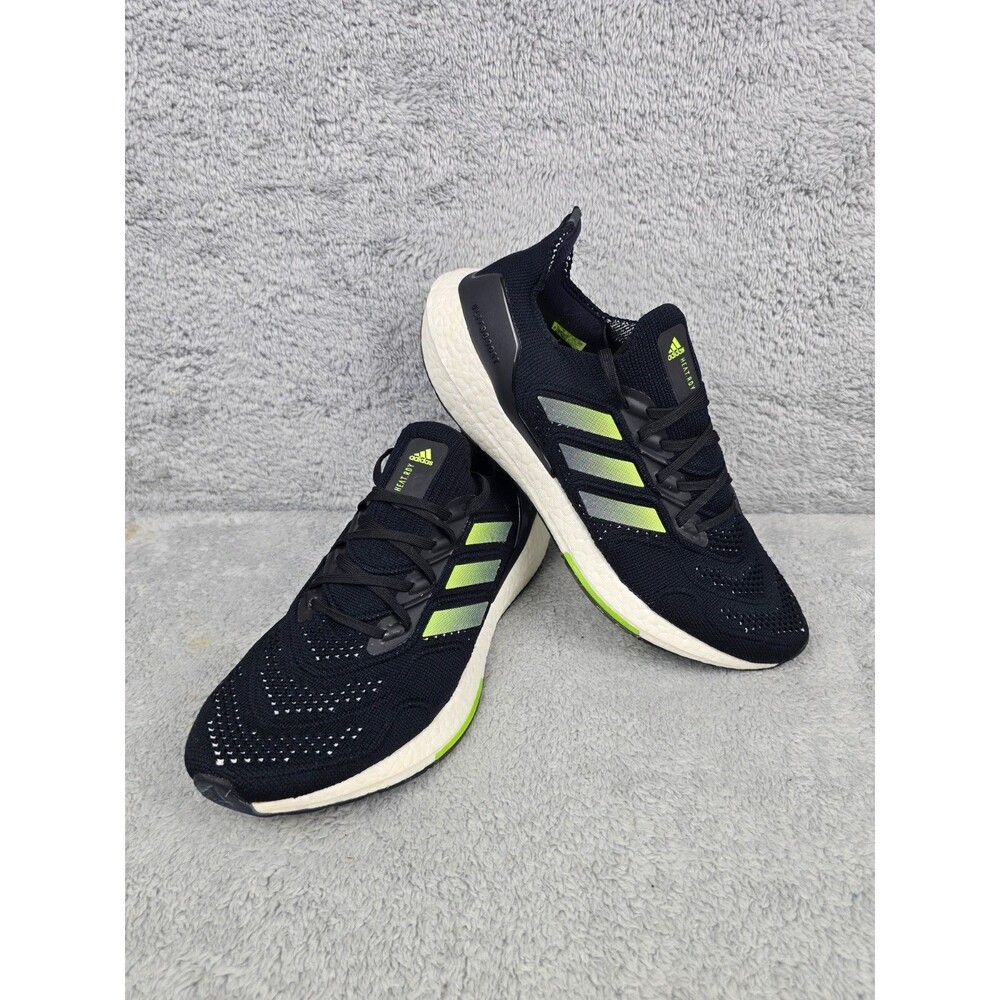 Adidas UltraBoost 22 Heat.RDY Black Solar Yellow 2022 Mens Shoes H01172 Size11.5